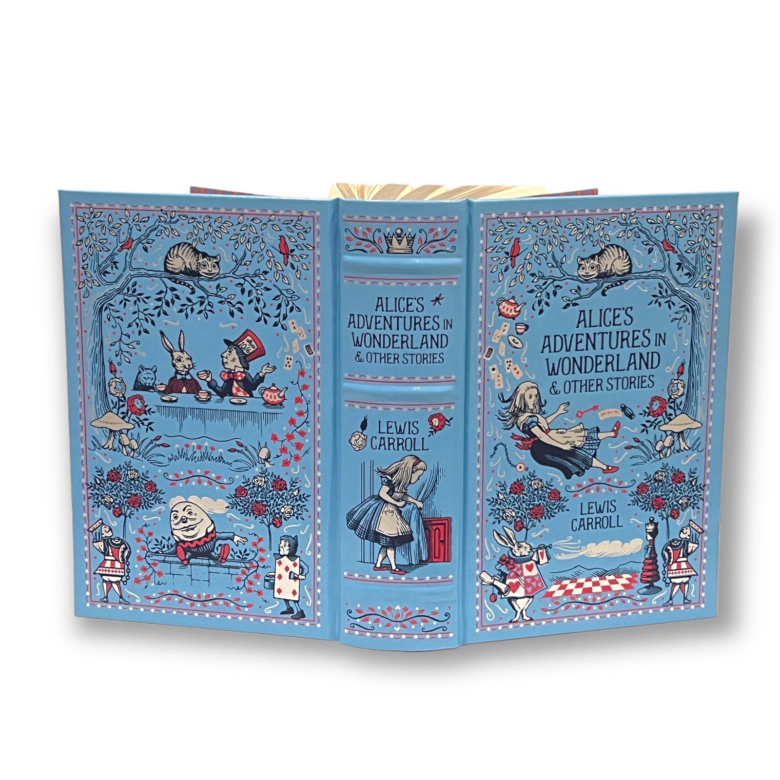 Alice's Adventures in Wonderland & Other Stories by Lewis Carroll - Collectible Leather Bound Hardcover