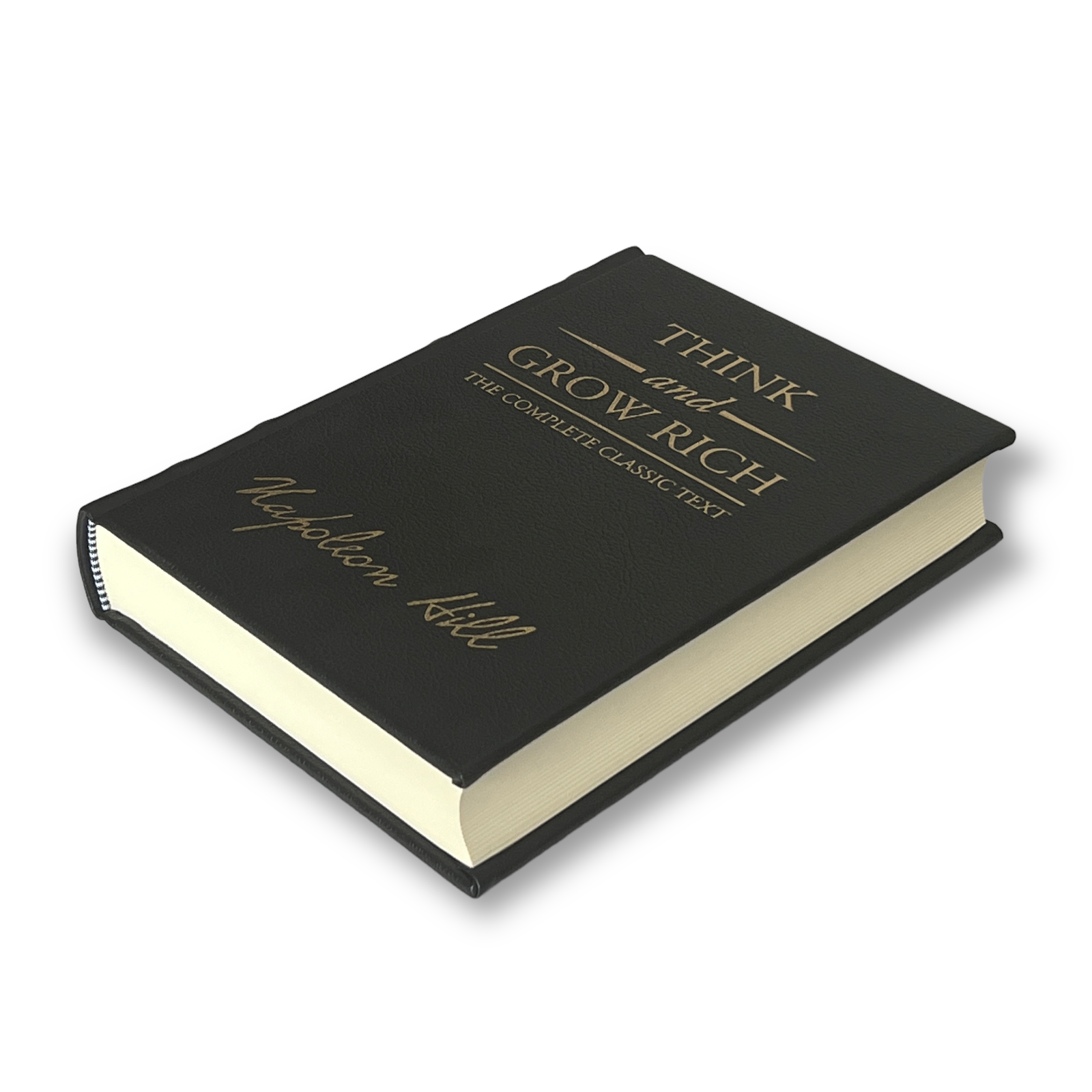 THINK And GROW RICH by Napoleon Hill - Collectible Leather Bound Hardcover