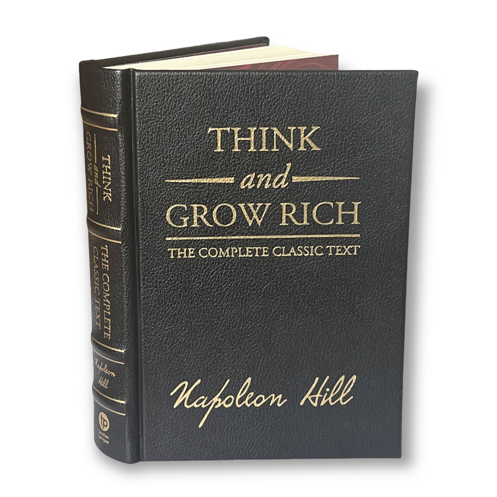 THINK And GROW RICH by Napoleon Hill - Collectible Leather Bound Hardcover