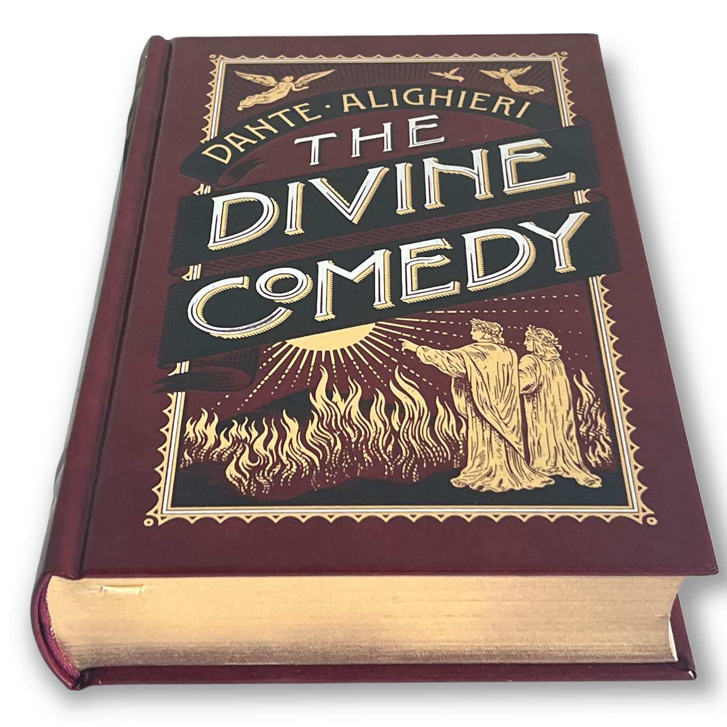 The DIVINE COMEDY Dante Alighieri Gustave Dore - Collectible Deluxe Edition - ILLUSTRATED Leather Bound Hardcover - Best Seller Classic Book