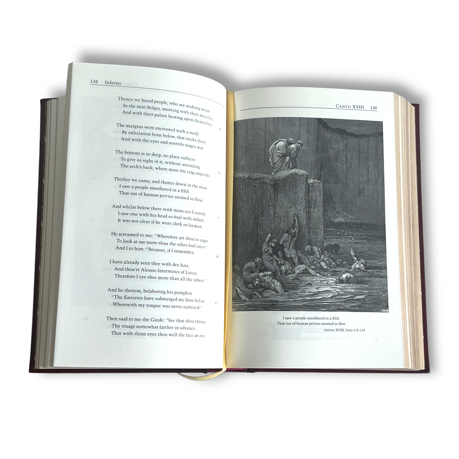 The DIVINE COMEDY Dante Alighieri Gustave Dore - Collectible Leather Bound Hardcover
