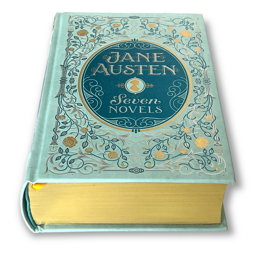 Jane Austen 7 Novels: Pride & Prejudice, Persuasion, Emma +4 more - Collectible Leather Bound Hardcover