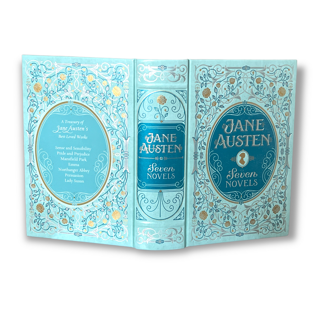 Jane Austen 7 Novels: Pride & Prejudice, Persuasion, Emma +4 more - Collectible Leather Bound Hardcover