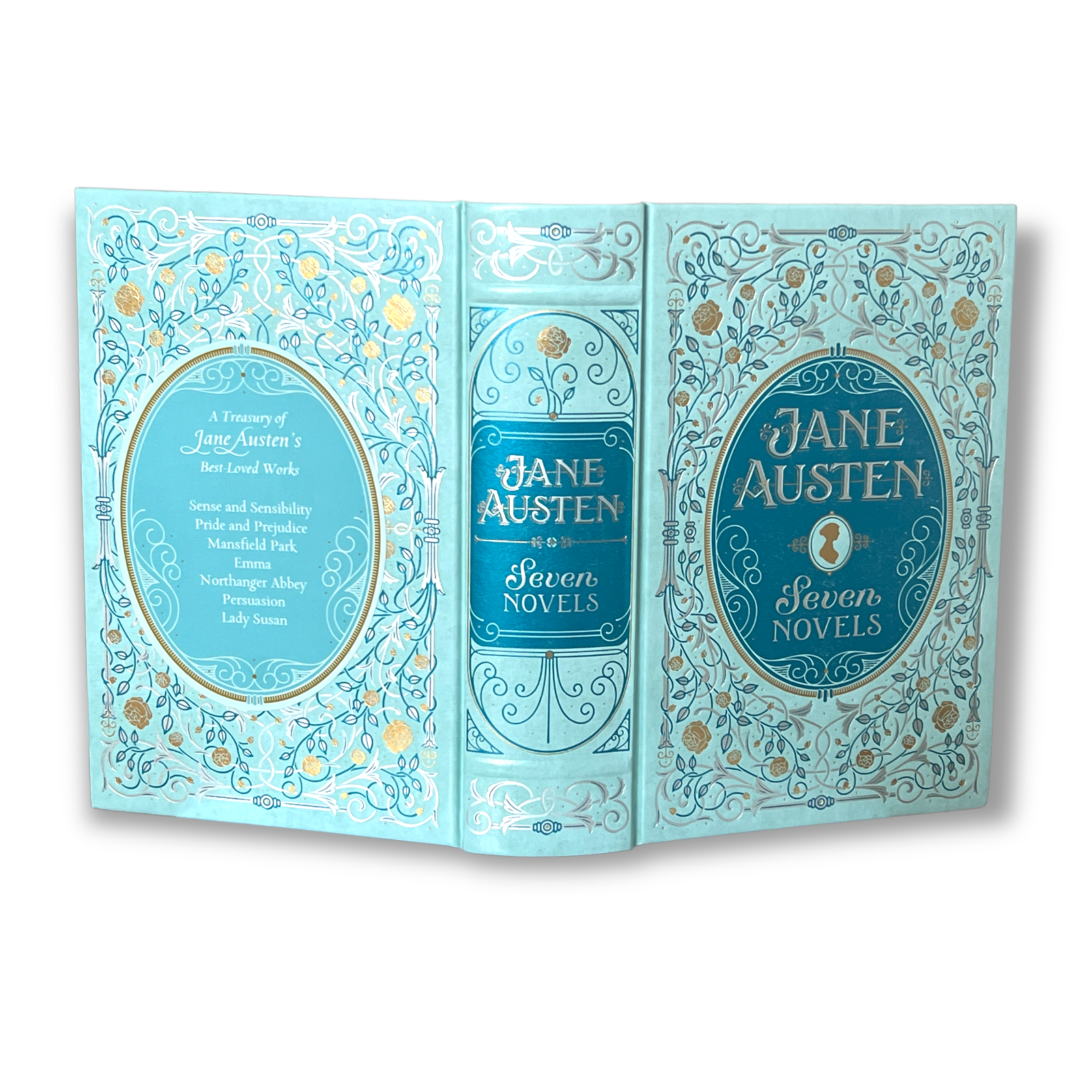 Jane Austen 7 Novels: Pride & Prejudice, Persuasion, Emma +4 more - Collectible Leather Bound Hardcover