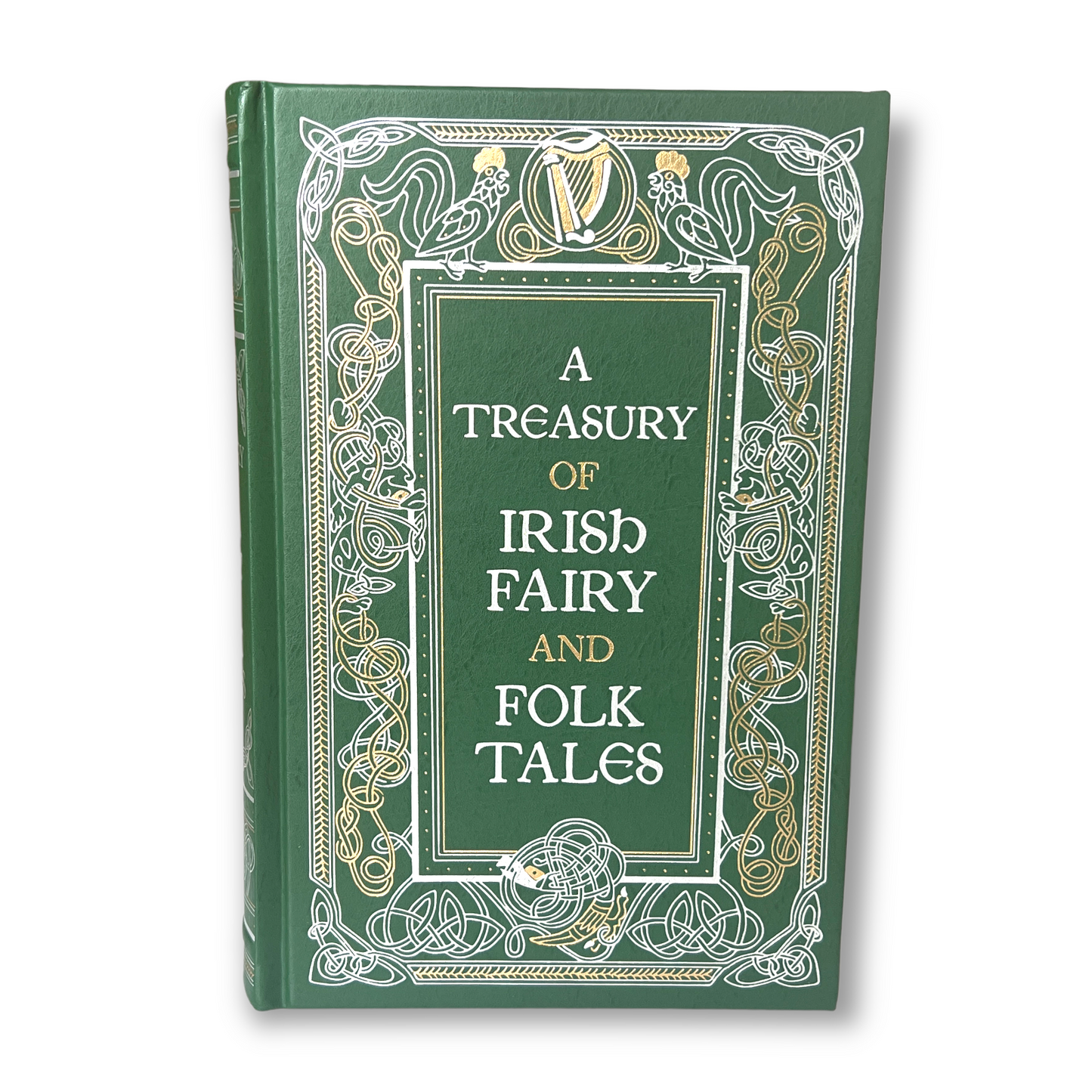 A TREASURY OF IRISH Fairy and Folk Tales - Collectible Deluxe Special Gift Edition - Leather Bound Hardcover - Best Seller - Classic Book