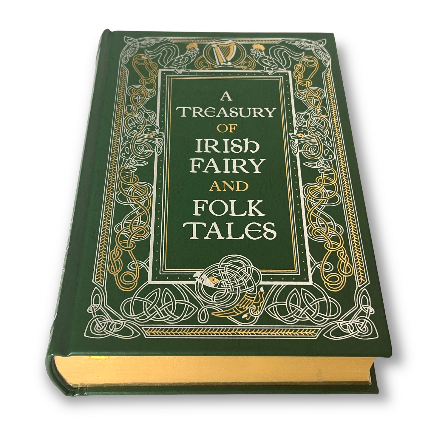 A TREASURY OF IRISH Fairy and Folk Tales - Collectible Deluxe Special Gift Edition - Leather Bound Hardcover - Best Seller - Classic Book