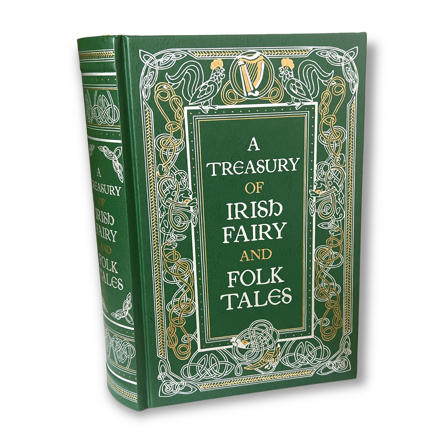 A TREASURY OF IRISH Fairy and Folk Tales - Collectible Deluxe Special Gift Edition - Leather Bound Hardcover - Best Seller - Classic Book