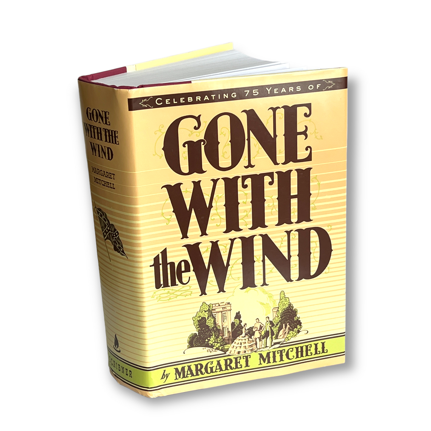 GONE WITH The WIND Margaret Mitchell - 75 Years Anniversary - Collectible Deluxe Special Gift Edition - Hardcover - Best Seller Classic Book