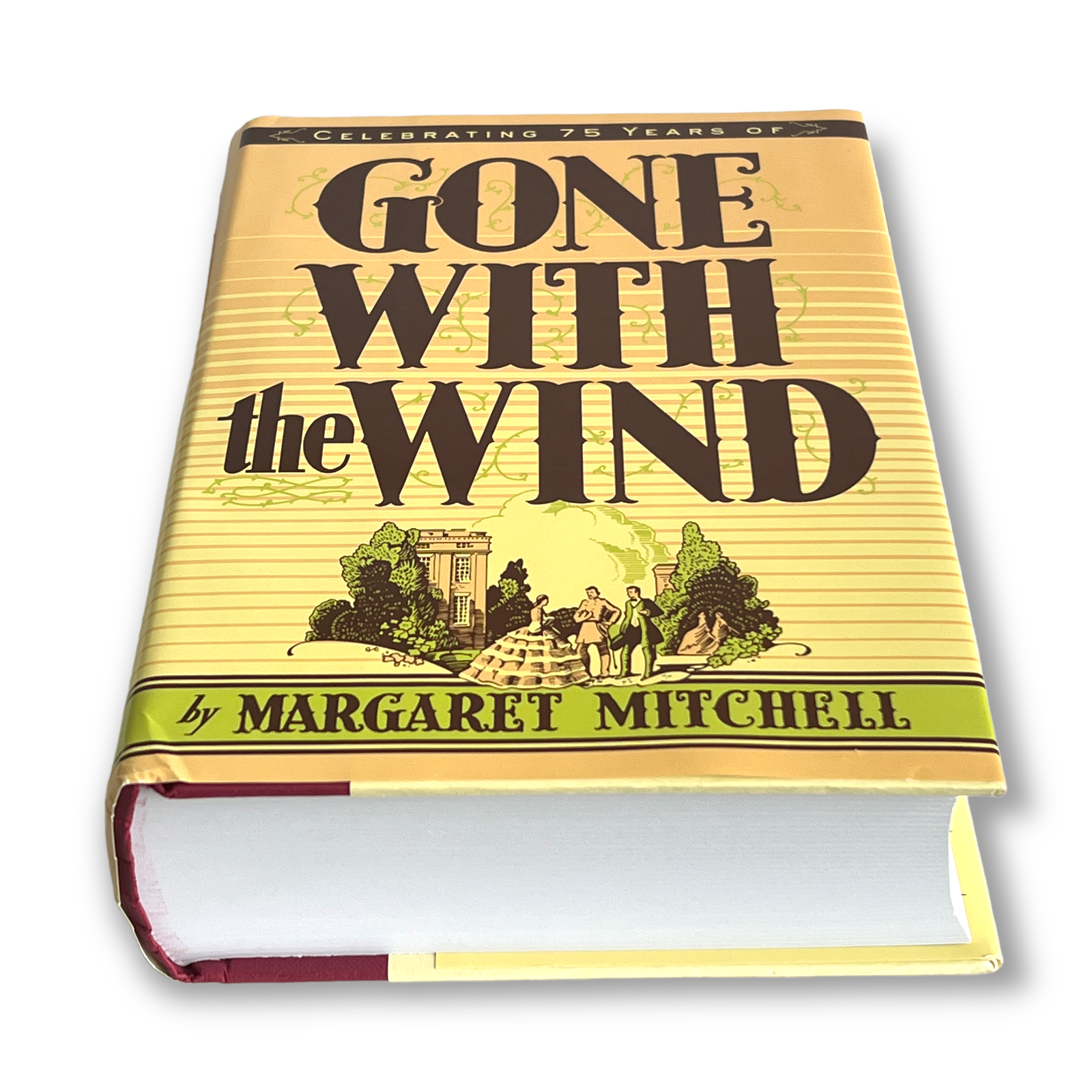 GONE WITH The WIND Margaret Mitchell - 75 Years Anniversary - Collectible Deluxe Special Gift Edition - Hardcover - Best Seller Classic Book