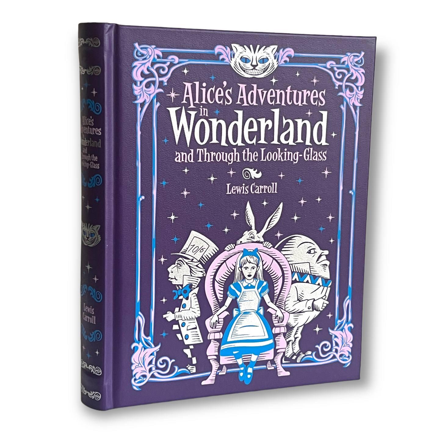 ALICE'S Adventures & Thought The LOOKING-GLASS - Collectible Deluxe Special illustrated Gift Edition - Leather Bound Hardcover Classic Book