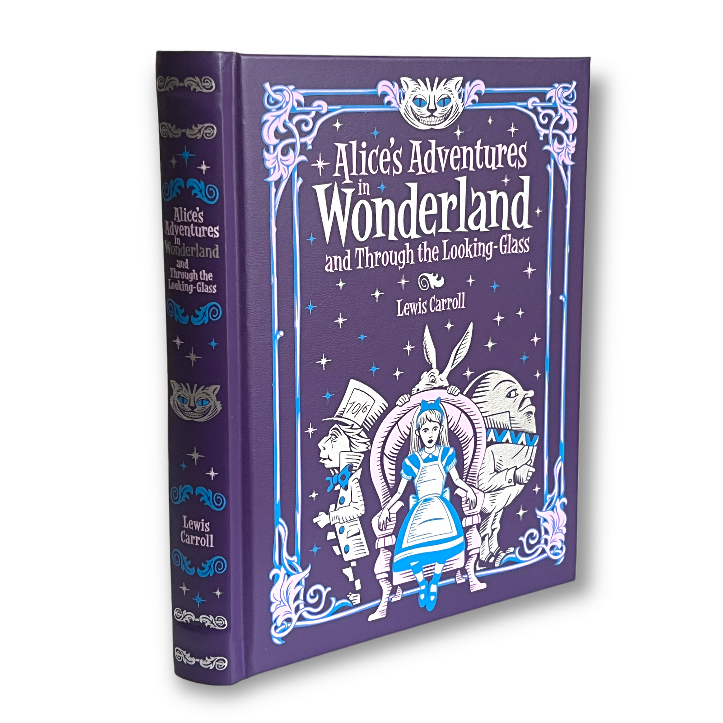 ALICE'S Adventures & Thought The LOOKING-GLASS - Collectible Deluxe Special illustrated Gift Edition - Leather Bound Hardcover Classic Book