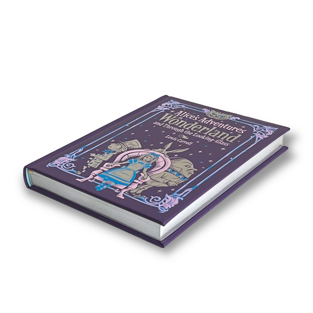 Alice's Adventures in Wonderland and Through the Looking Glass - Collectible Illustrated Leather Bound Hardcover