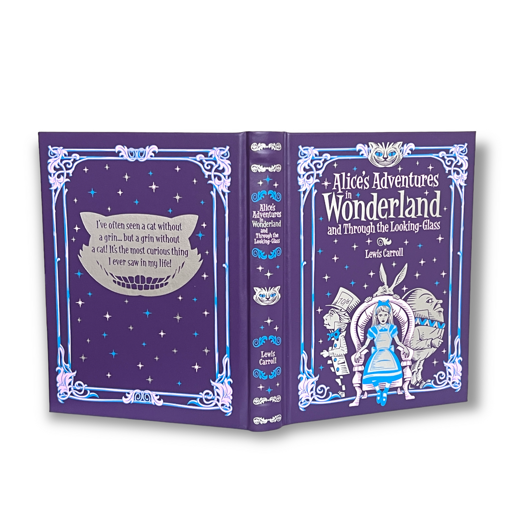 Alice's Adventures in Wonderland and Through the Looking Glass - Collectible Illustrated Leather Bound Hardcover