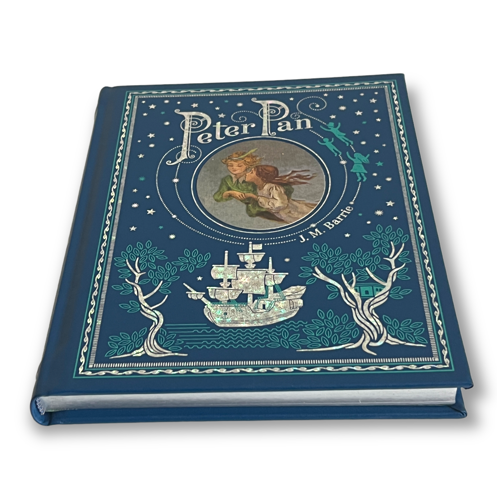 Peter Pan by J. M. Barrie - Collectible Illustrated Leather Bound Hardcover