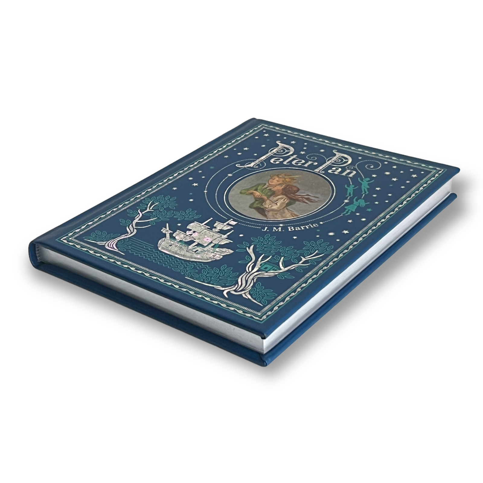 Peter Pan by J. M. Barrie - Collectible Illustrated Leather Bound Hardcover