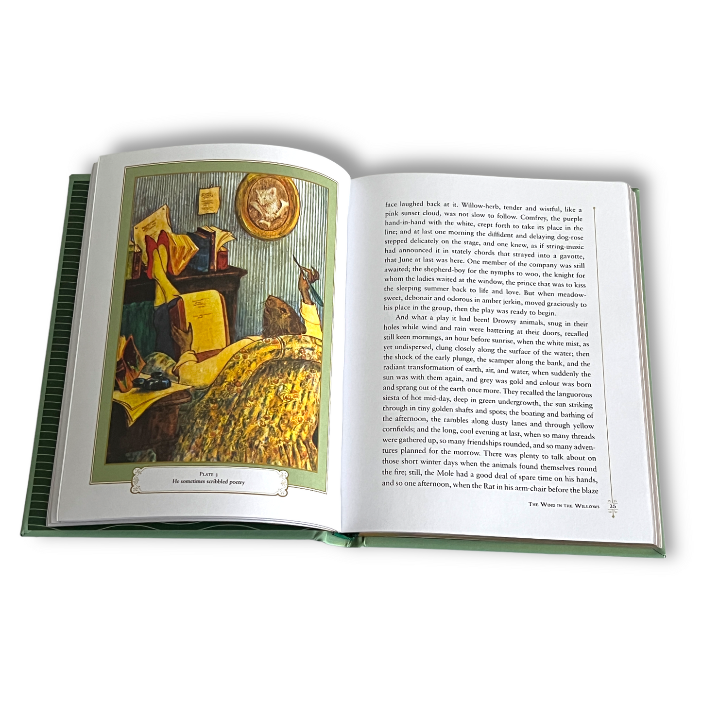 The WIND IN The WILLOWS by Kenneth Grahame - Collectible Deluxe Special Illustrated Gift Edition - Leather Bound Hardcover  Classic Book