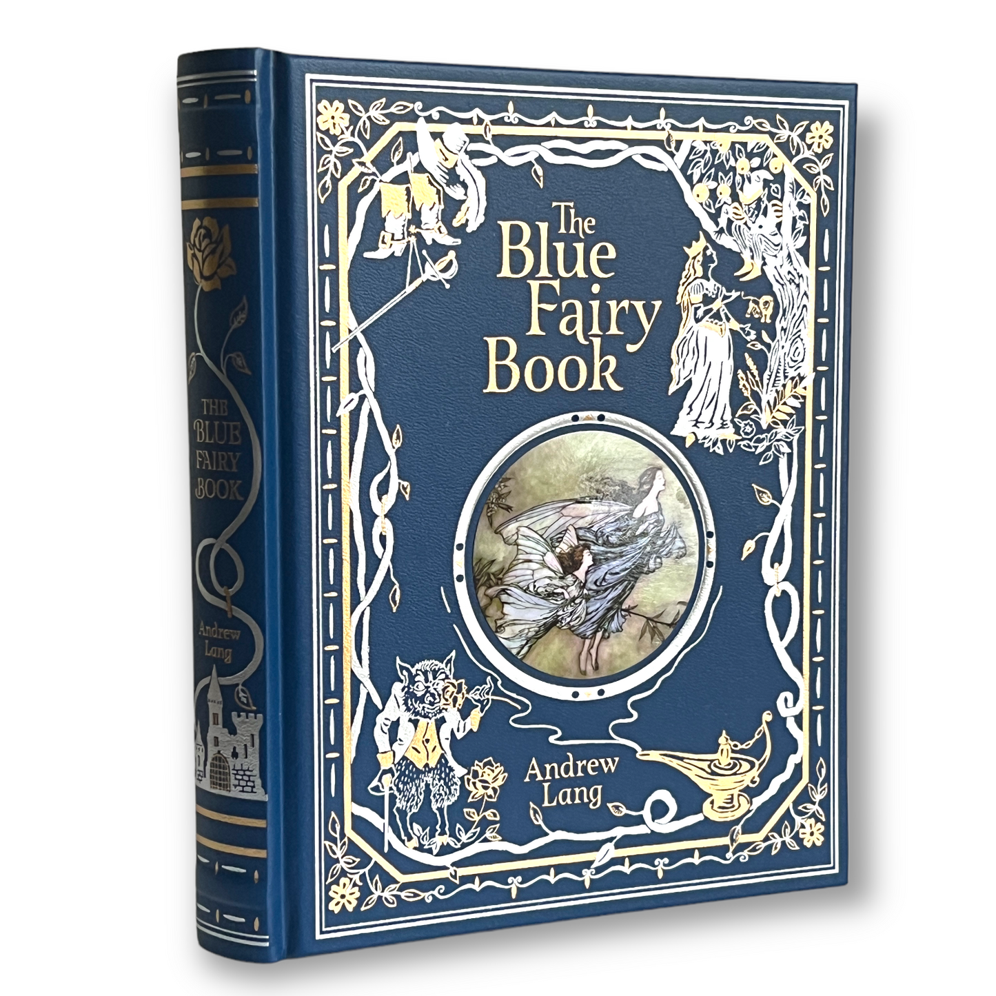 The BLUE FAIRY BOOK by Andrew Lang - Collectible Deluxe Special Illustrated Gift Edition - Leather Bound Hardcover Classic Book