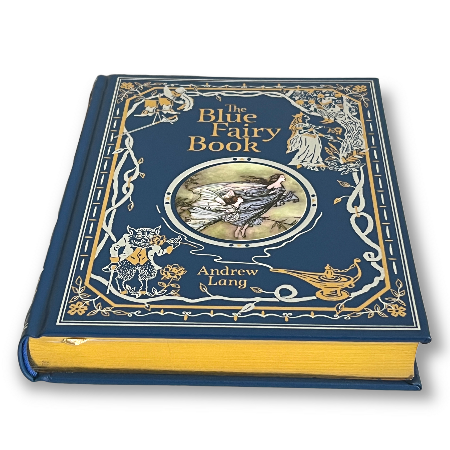 The BLUE FAIRY BOOK by Andrew Lang - Collectible Deluxe Special Illustrated Gift Edition - Leather Bound Hardcover Classic Book