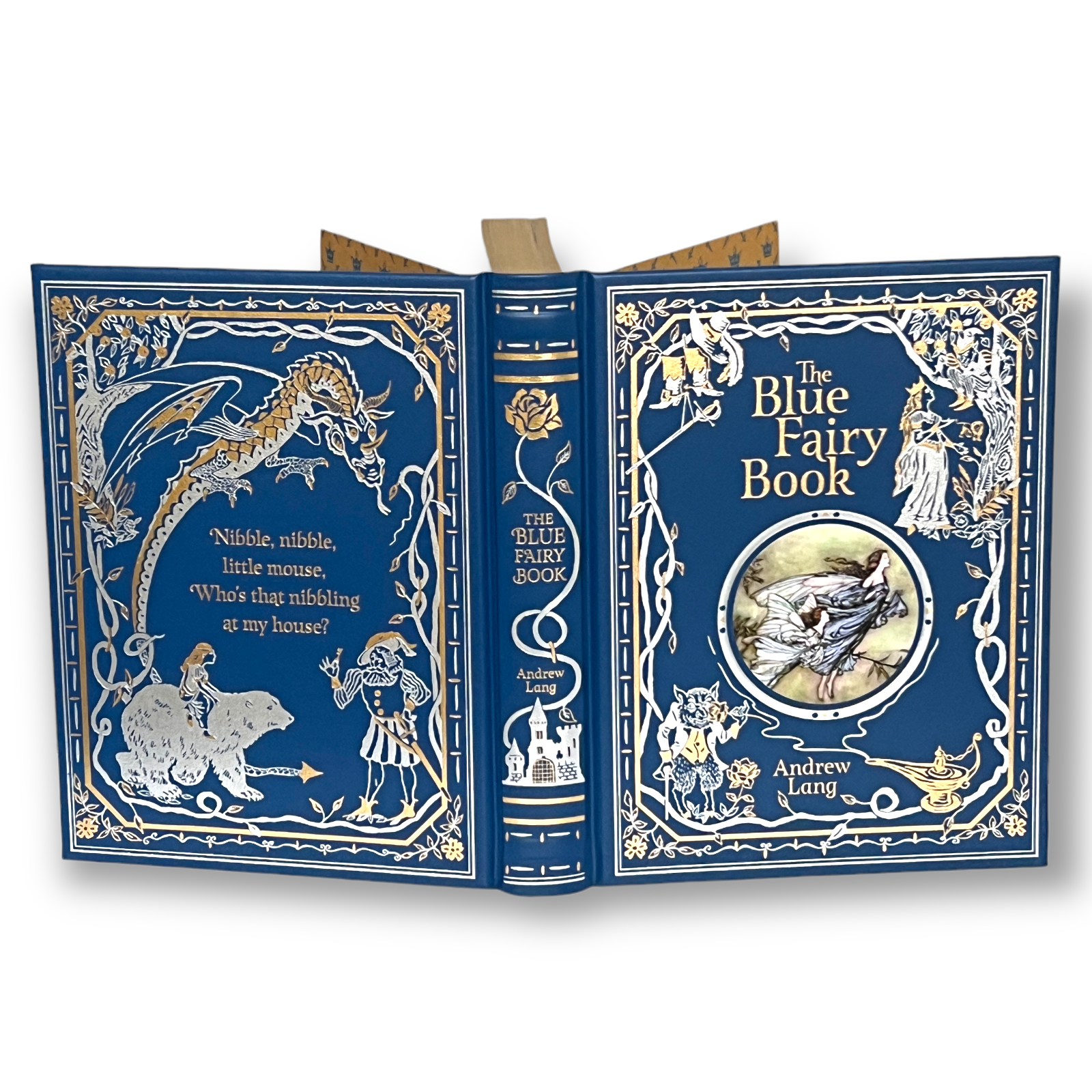 The Blue Fairy Book by Andrew Lang - Collectible Illustrated Leather Bound Hardcover