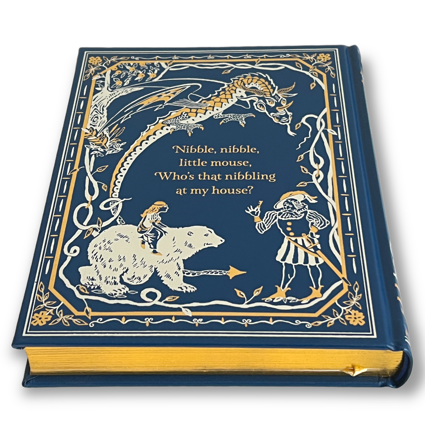 The BLUE FAIRY BOOK by Andrew Lang - Collectible Deluxe Special Illustrated Gift Edition - Leather Bound Hardcover Classic Book