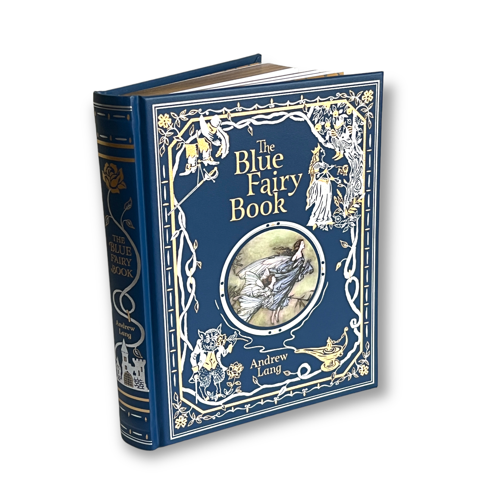 The Blue Fairy Book by Andrew Lang - Collectible Illustrated Leather Bound Hardcover
