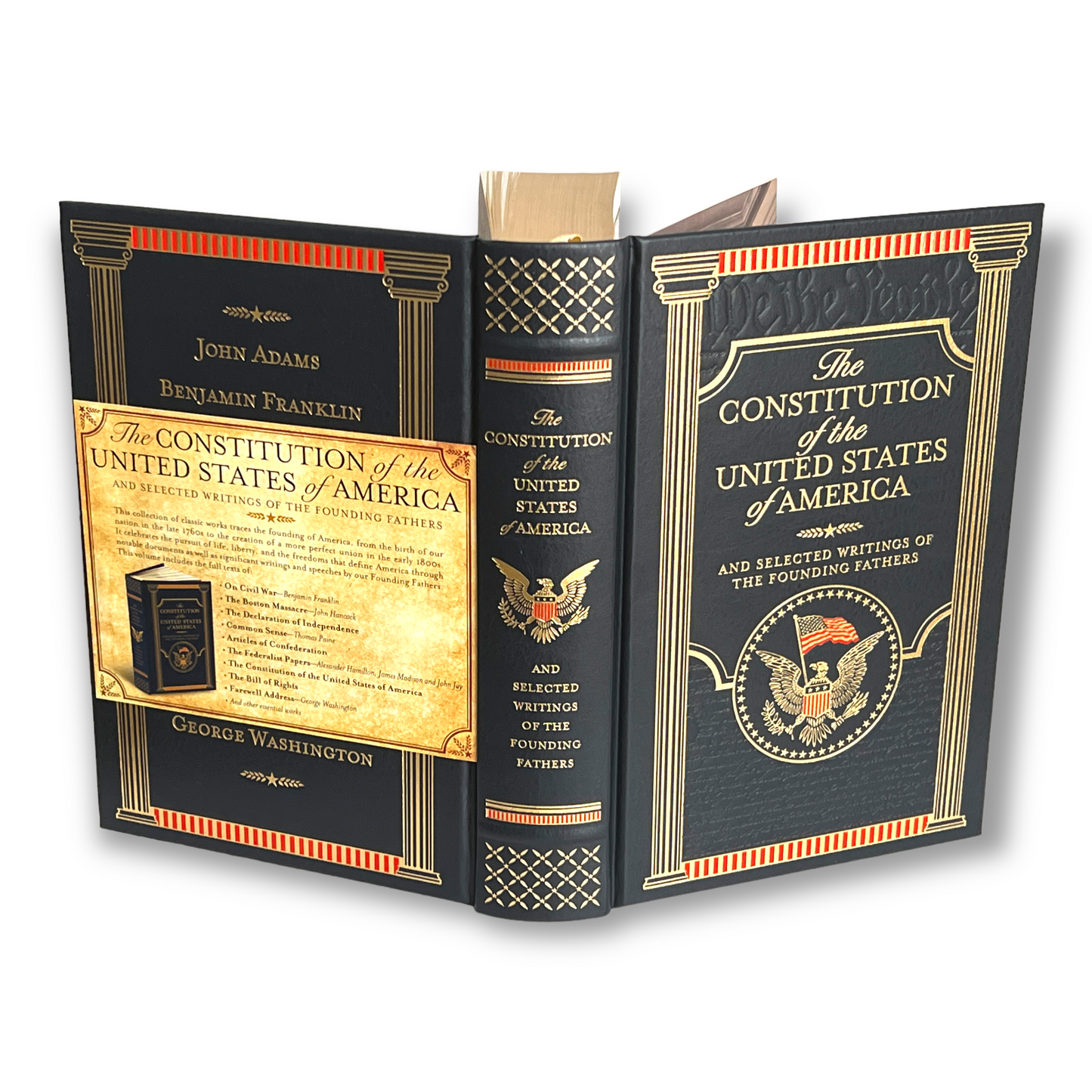 The CONSTITUTION Of The USA Federalist Papers - Collectible Deluxe Special Gift Edition - Leather Bound Hardcover Best Seller - Classic Book