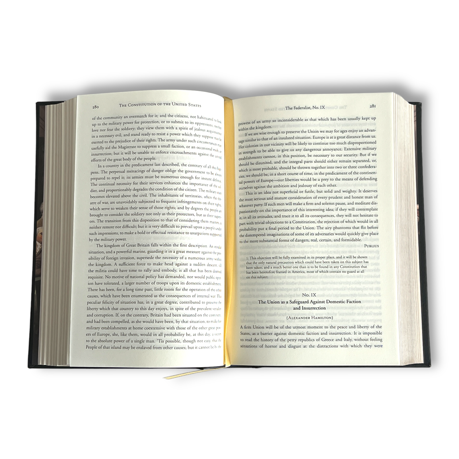 The Constitution of the United States of America and Selected Writings of the Founding Fathers - Collectible Leather Bound Hardcover
