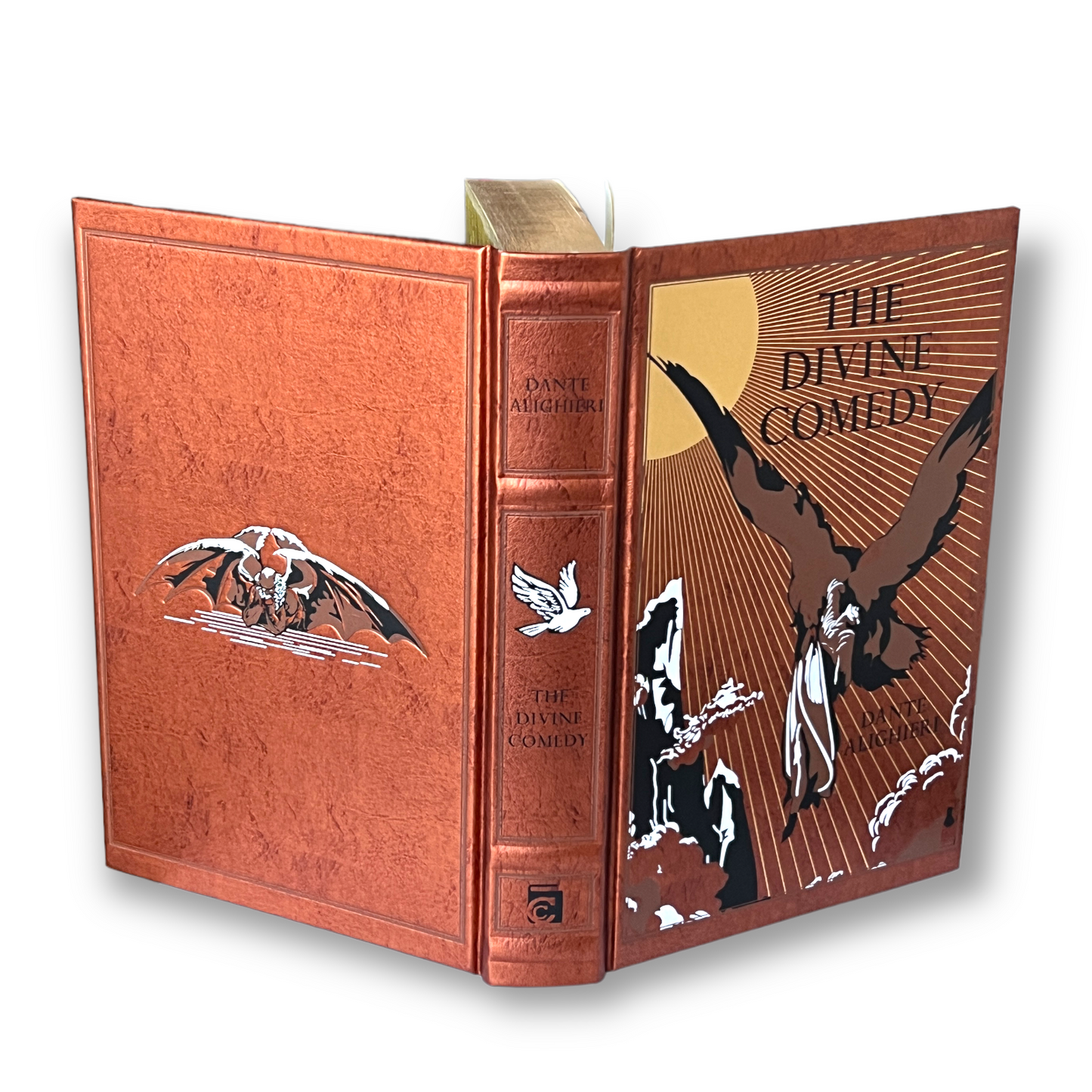 The DIVINE COMEDY Dante Alighieri ILLUSTRATED by Gustave Dore - Collectible Deluxe Special Edition - Leather Bound Hardcover - Classic Book