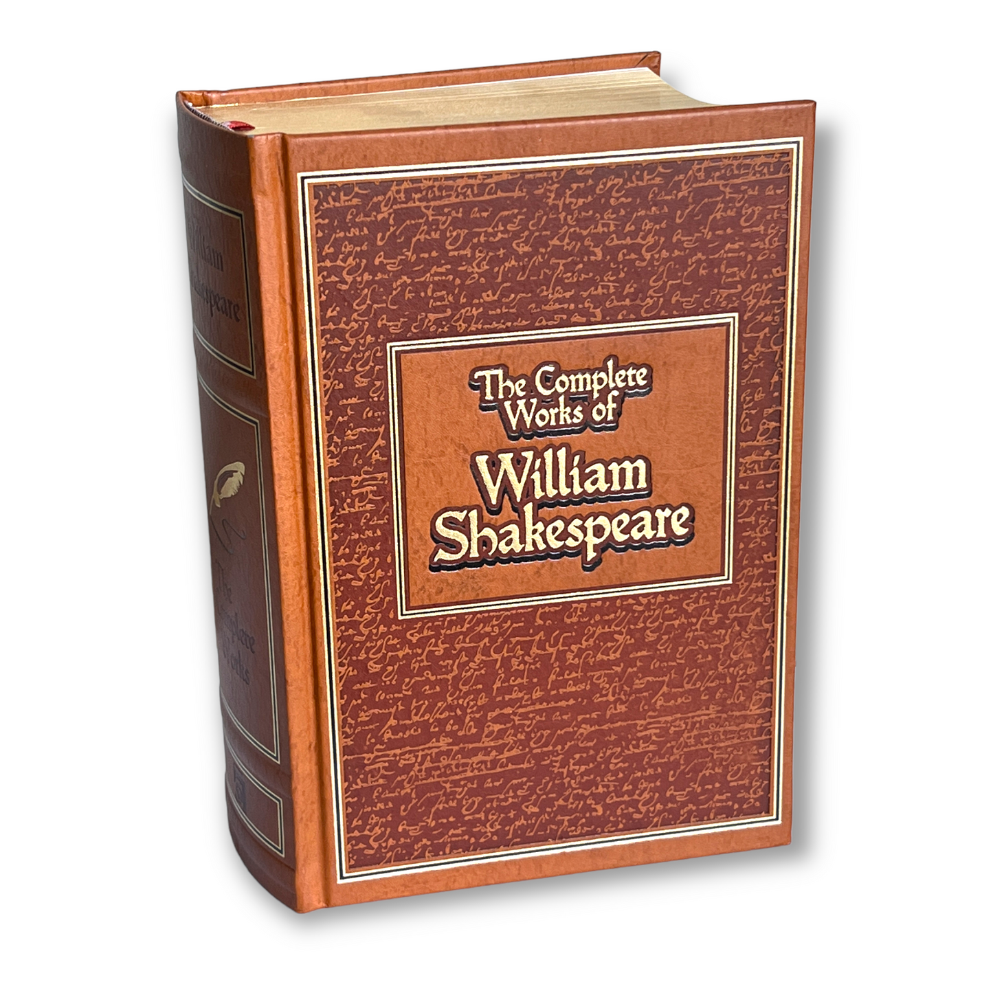 The Complete Works OF WILLIAM SHAKESPEARE: Romeo & Juliet, Hamlet - Collectible Deluxe Special Edition -Leather Bound Hardcover Classic Book