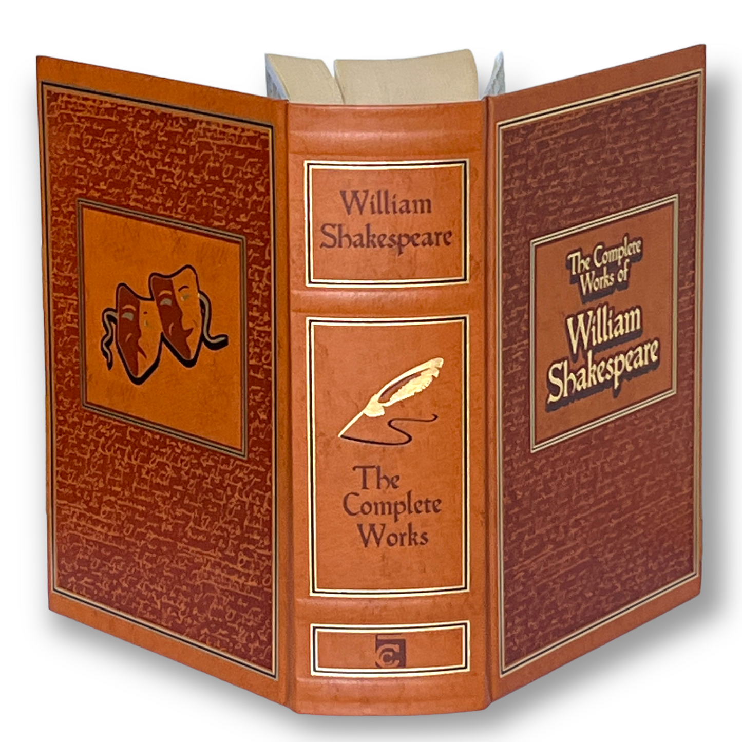 The Complete Works OF WILLIAM SHAKESPEARE: Romeo & Juliet, Hamlet - Collectible Deluxe Special Edition -Leather Bound Hardcover Classic Book