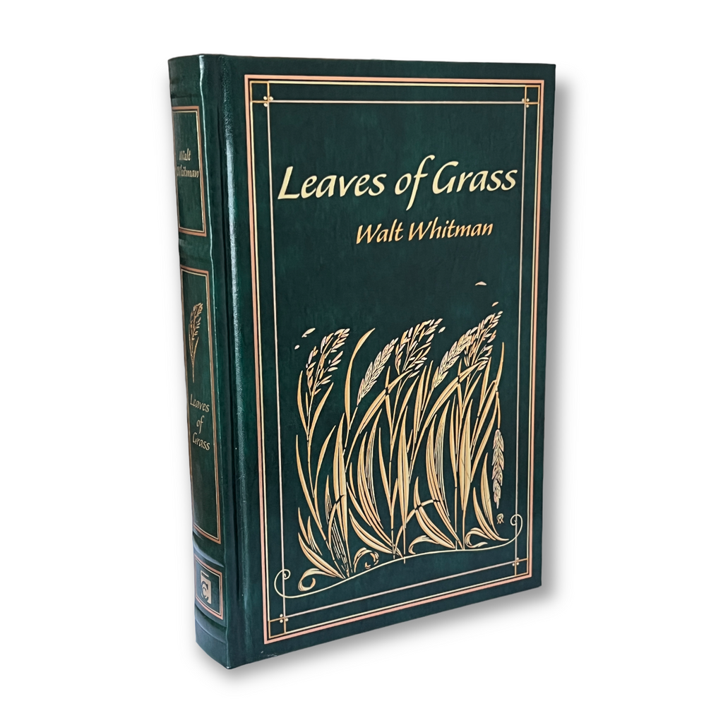 Leaves of Grass by Walt Whitman - Collectible Leather Bound Hardcover