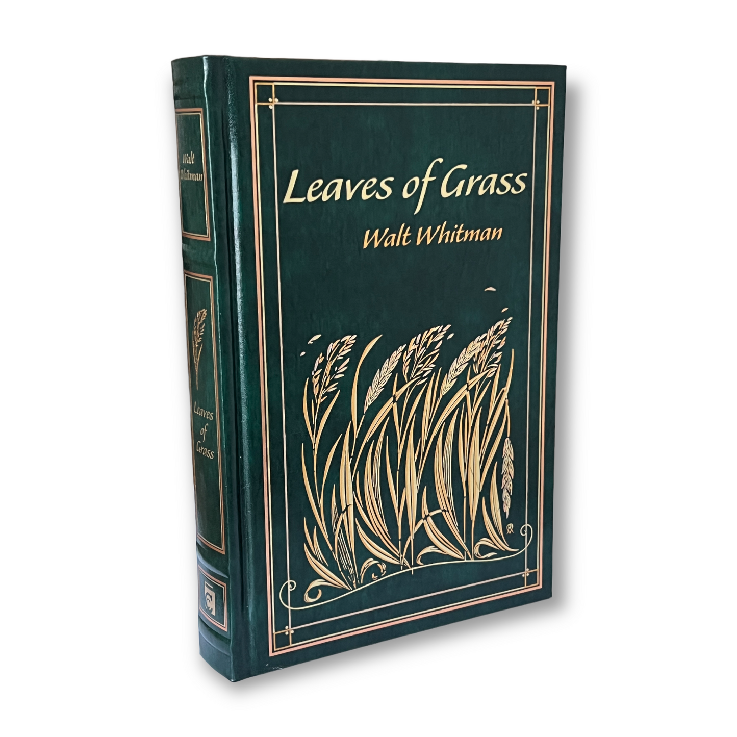 LEAVES OF GRASS by Walt Whitman - Collectible Deluxe Special Gift Edition - Leather Bound Hardcover - Best Selling - Classic Book