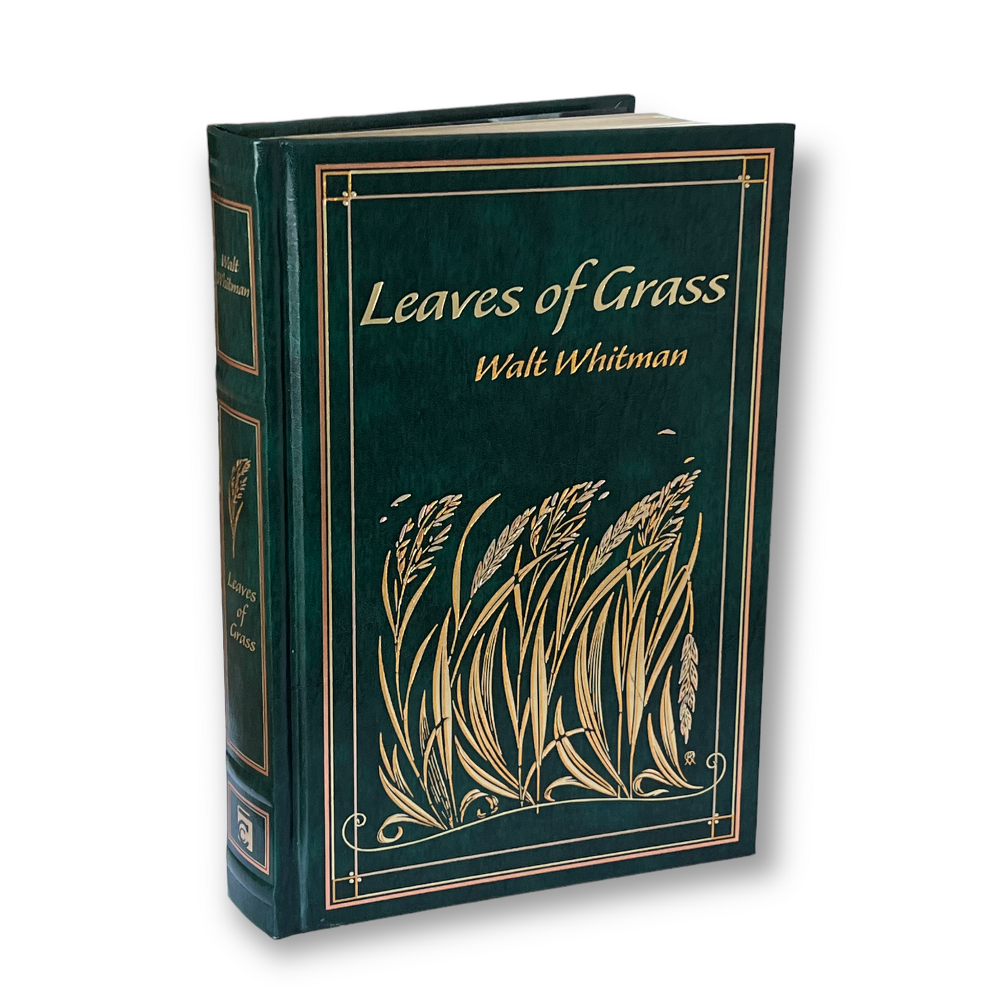 LEAVES OF GRASS by Walt Whitman - Collectible Deluxe Special Gift Edition - Leather Bound Hardcover - Best Selling - Classic Book