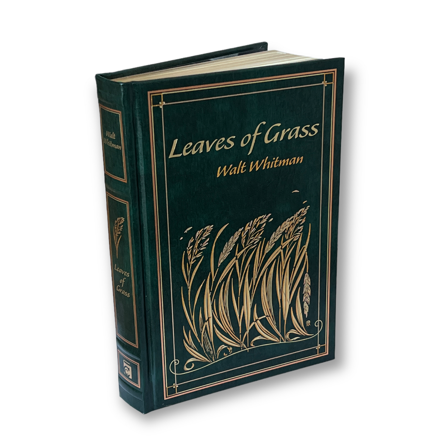 LEAVES OF GRASS by Walt Whitman - Collectible Deluxe Special Gift Edition - Leather Bound Hardcover - Best Selling - Classic Book