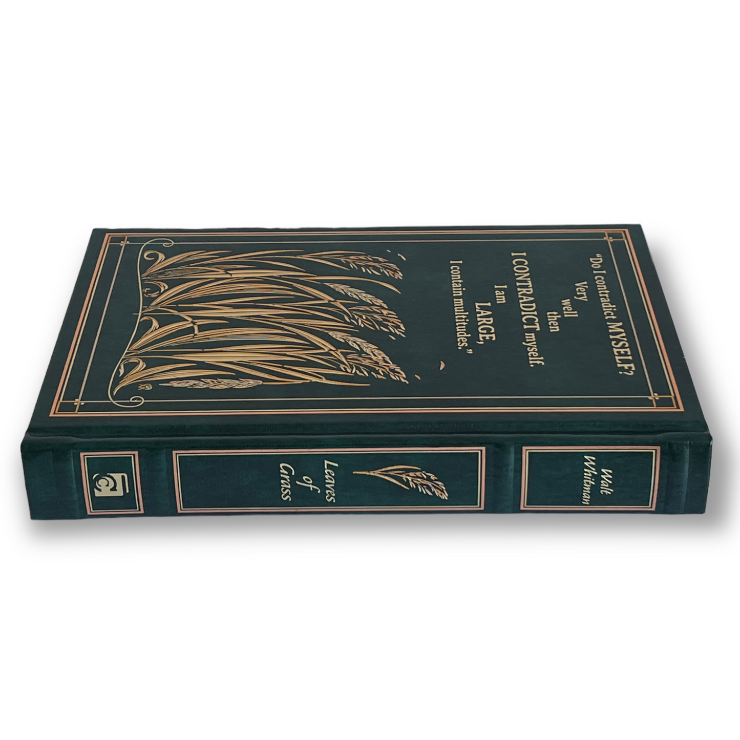 LEAVES OF GRASS by Walt Whitman - Collectible Deluxe Special Gift Edition - Leather Bound Hardcover - Best Selling - Classic Book