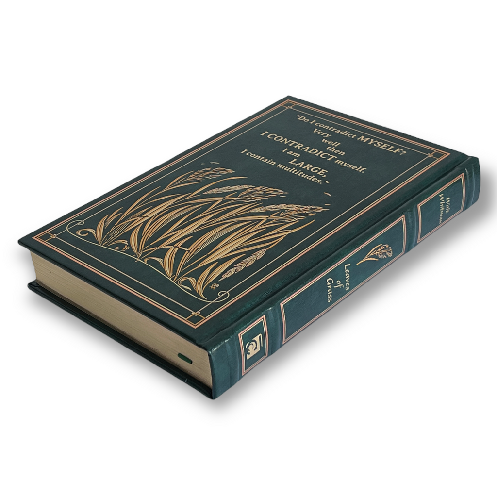 Leaves of Grass by Walt Whitman - Collectible Leather Bound Hardcover