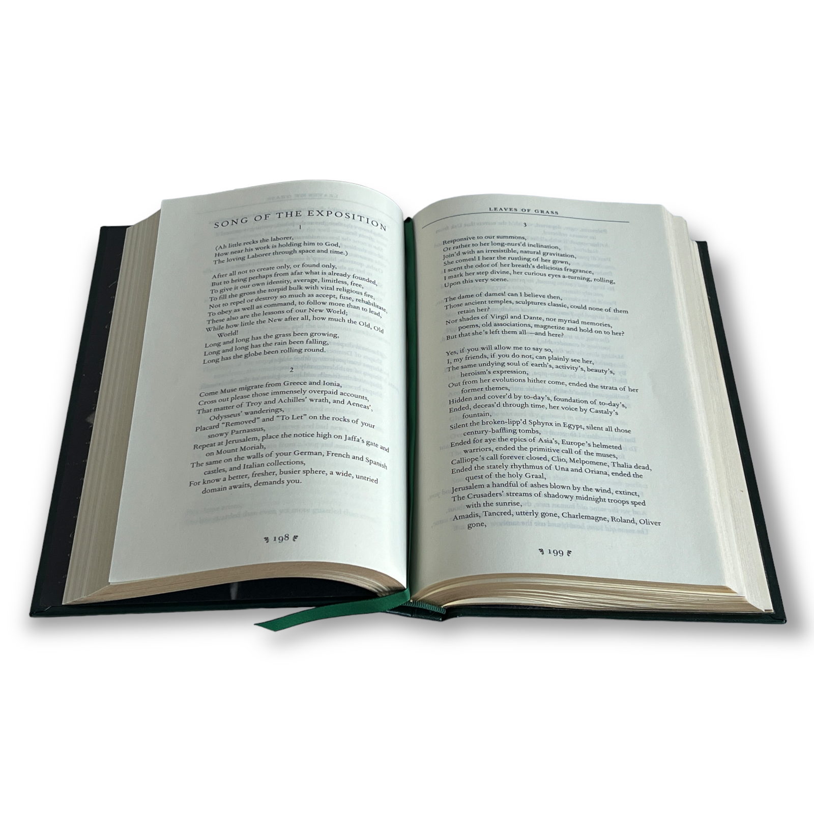 Leaves of Grass by Walt Whitman - Collectible Leather Bound Hardcover