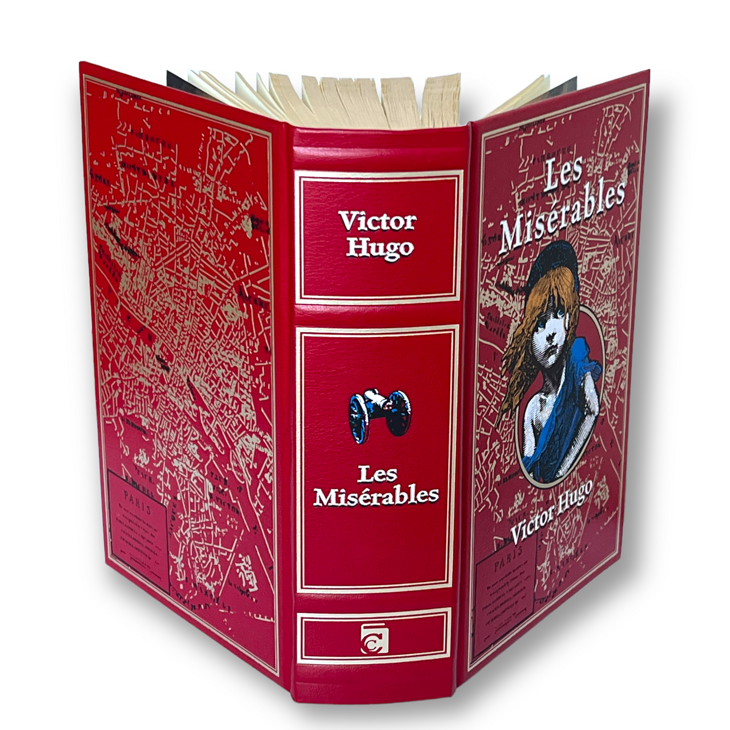 VICTOR HUGO Les Miserabies - Collectible Deluxe Special Gift Edition - Leather Bound Hardcover - Best Selling - Classic Book