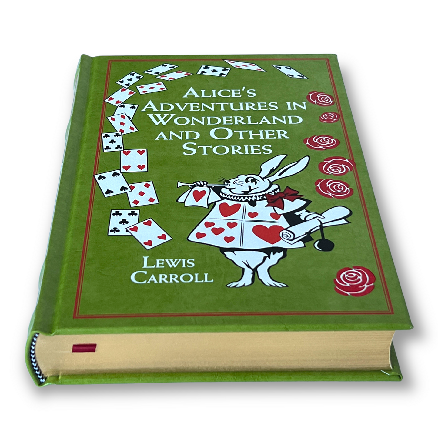 ALICE'S ADVENTURES In Wonderland & more by Lewis Carroll - Collectible Deluxe Illustrated Edition - Leather Bound Hardcover - Classic Book