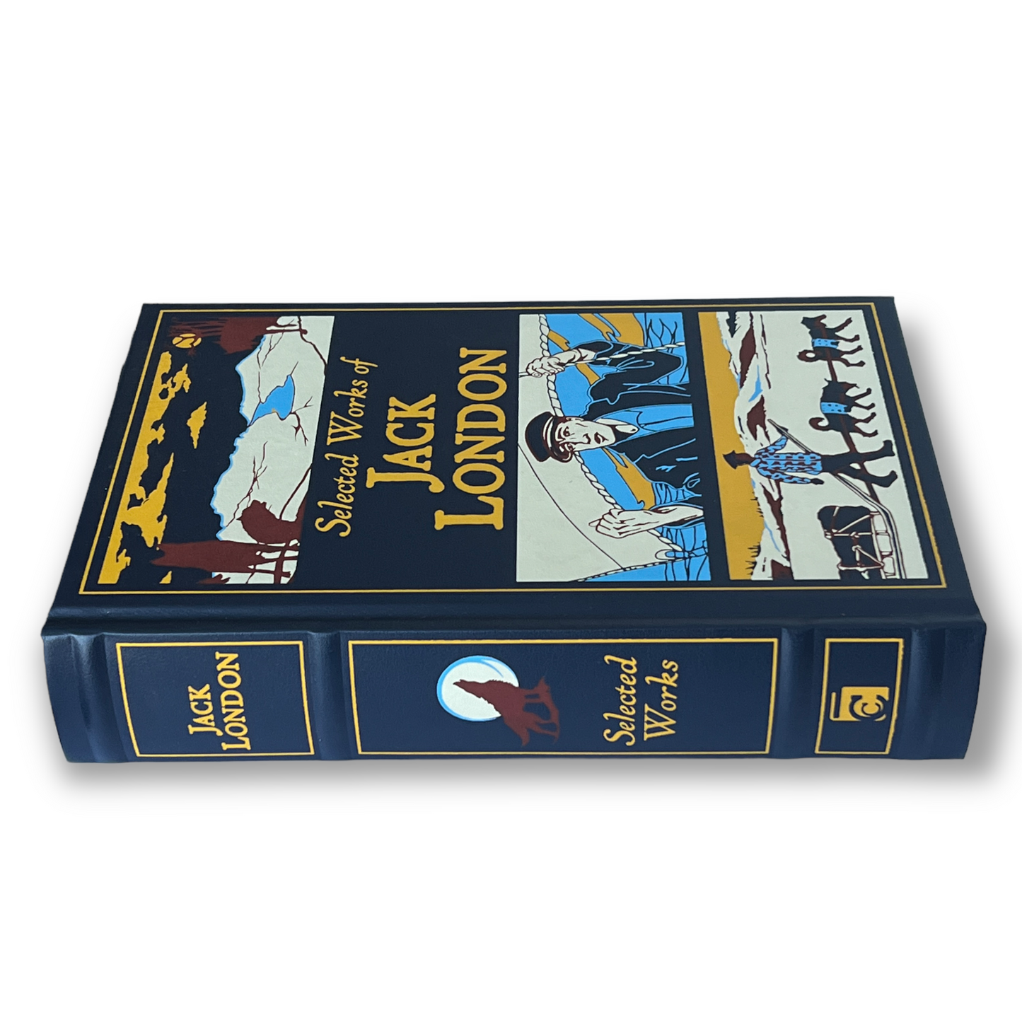 JACK LONDON: The Call Of The Wild, White Fang & more - Collectible Deluxe Special Gift Edition - Leather Bound Hardcover - Classic Book