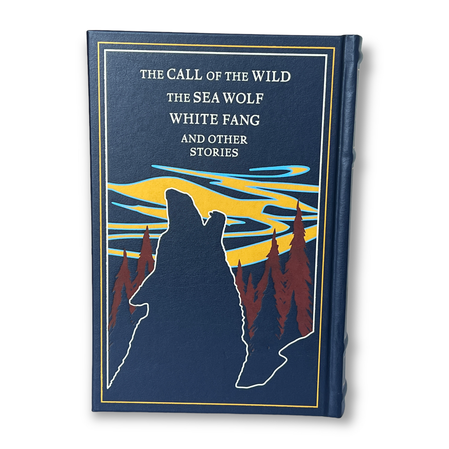 JACK LONDON: The Call Of The Wild, White Fang & more - Collectible Deluxe Special Gift Edition - Leather Bound Hardcover - Classic Book