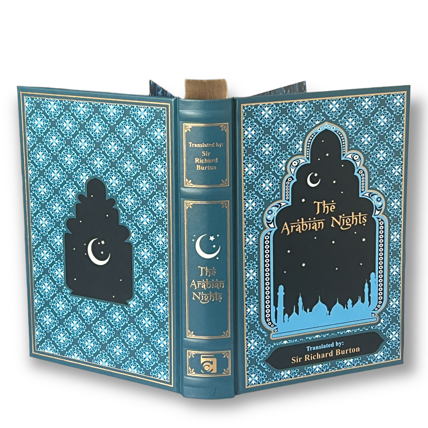 The ARABIAN NIGHTS Sir Richard Burton - Collectible Gift Deluxe Special  Edition - Leather Bound Hardcover - Best Seller - Classic Book