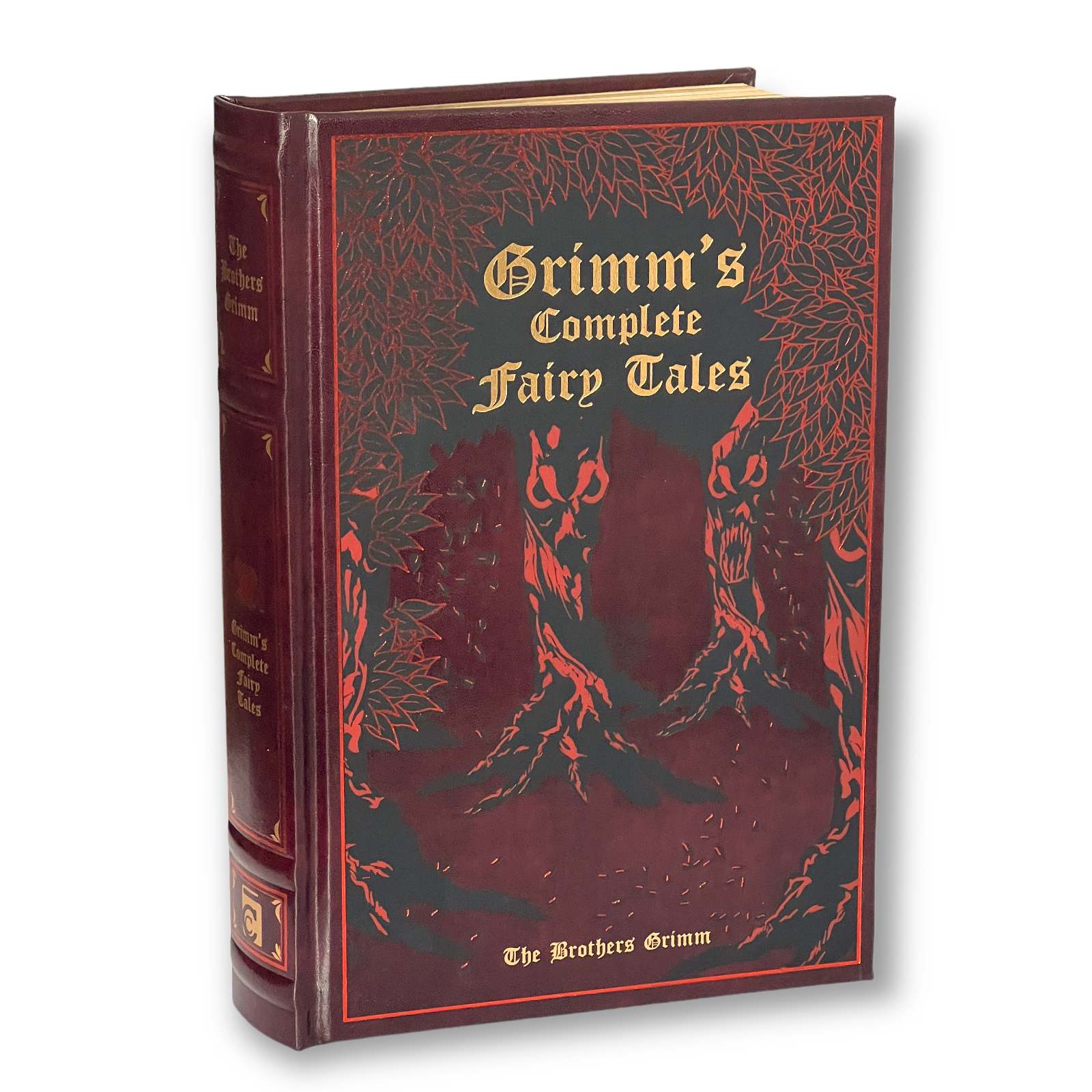 Grimm's Complete Fairy Tales - Collectible Gilded Leather Bound Hardcover