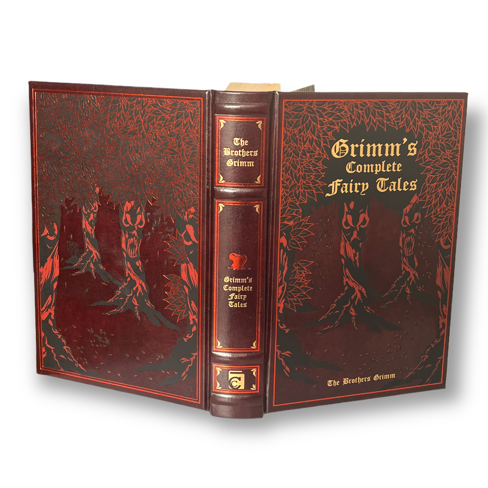 Grimm's Complete Fairy Tales - Collectible Gilded Leather Bound Hardcover