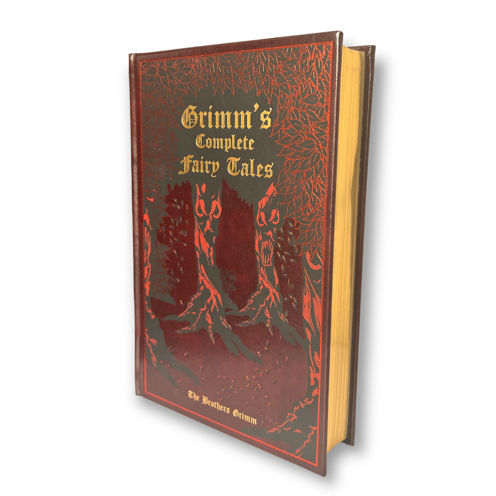 Grimm's Complete Fairy Tales - Collectible Gilded Leather Bound Hardcover