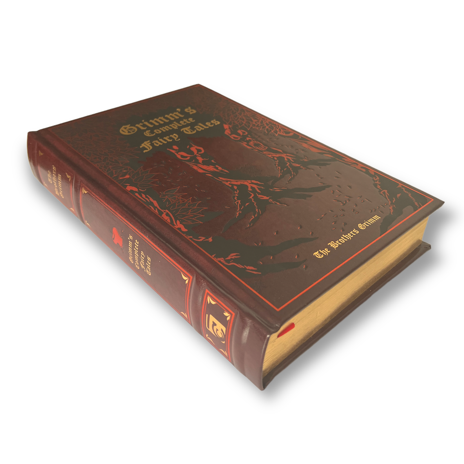 Grimm's Complete Fairy Tales - Collectible Gilded Leather Bound Hardcover