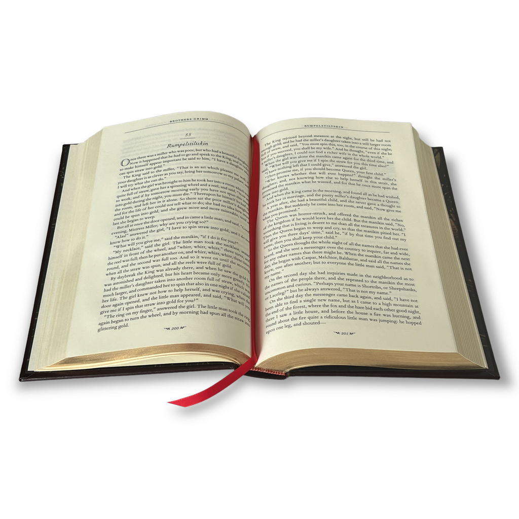 Grimm's Complete Fairy Tales - Collectible Gilded Leather Bound Hardcover
