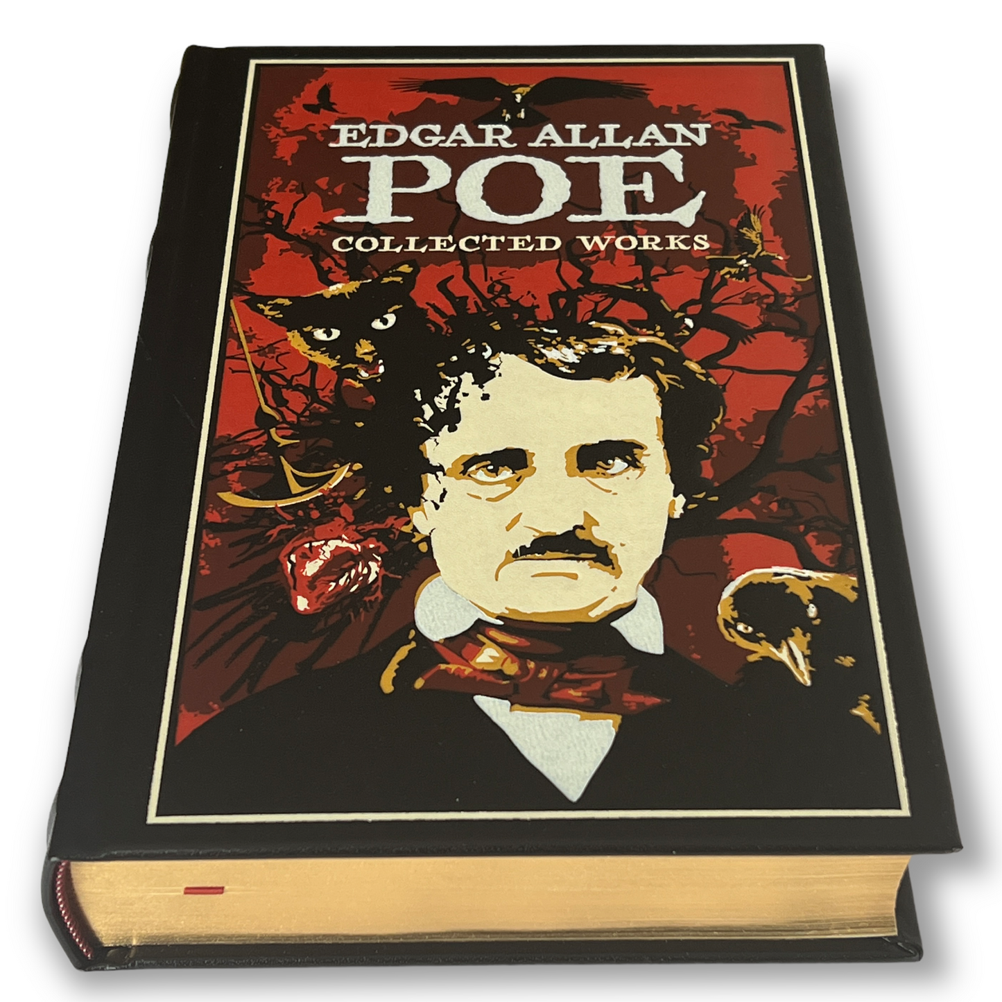 COLLECTED WORKS by Edgar Allan POE - Collectible Deluxe Special Gift Edition - Leather Bound Hardcover - Best Seller - Classic Book