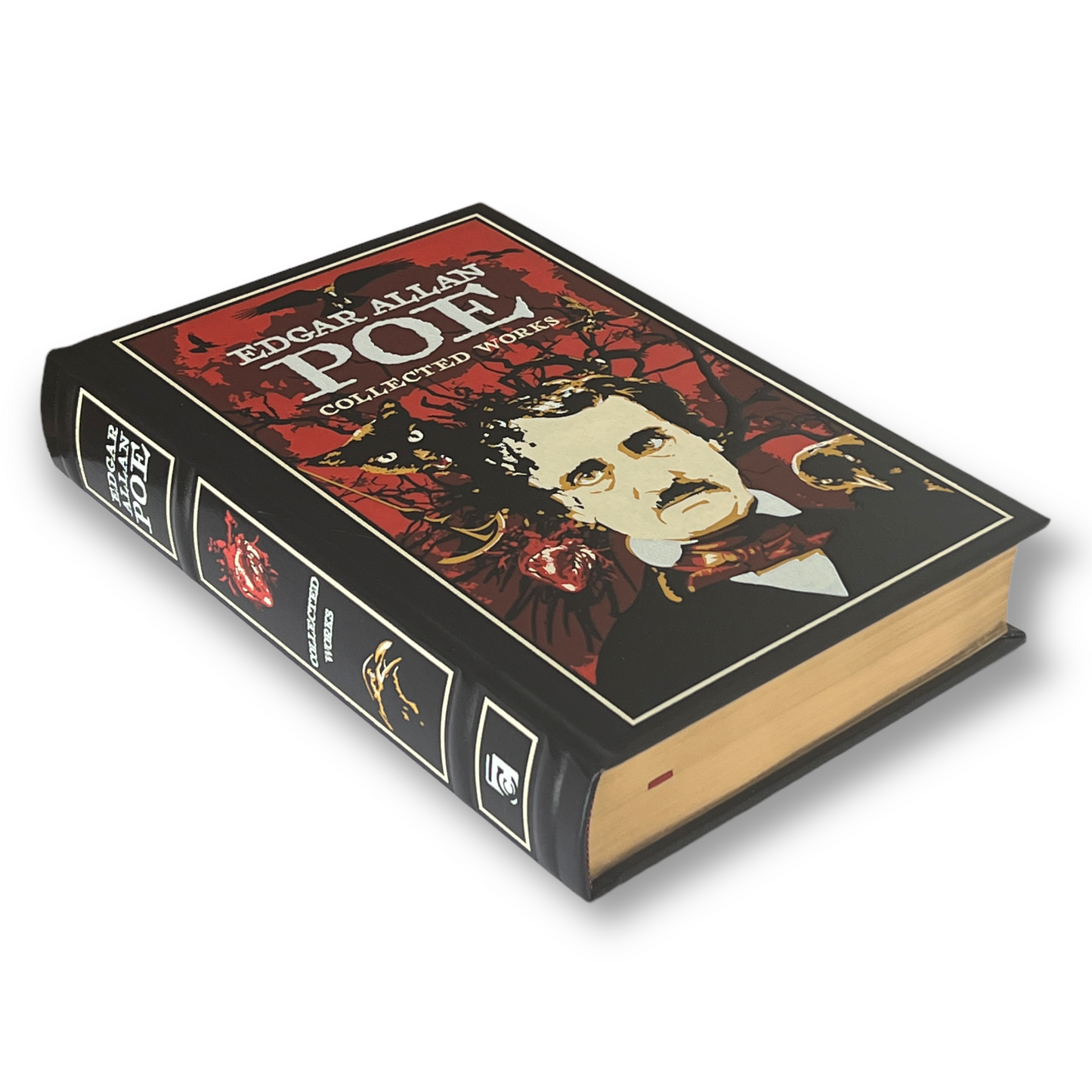 COLLECTED WORKS by Edgar Allan POE - Collectible Deluxe Special Gift Edition - Leather Bound Hardcover - Best Seller - Classic Book