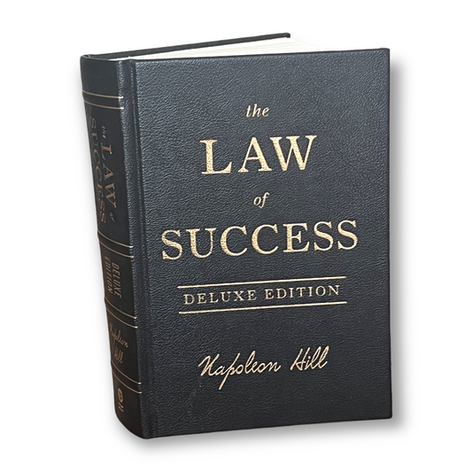 The LAW OF SUCCESS by Napoleon Hill - Collectible Deluxe Special Edition - Leather Bound Hardcover - Best Seller - Classic Book